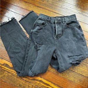 Pacsun black ripped jean